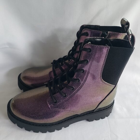 art class Shoes Art Class Rochelle Purple Glitter Combat Boots